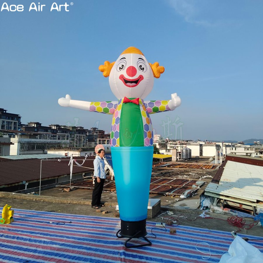 3mh Inflatable Waving Clown Sky Dancer Tube Man for Circus Performance Decoration