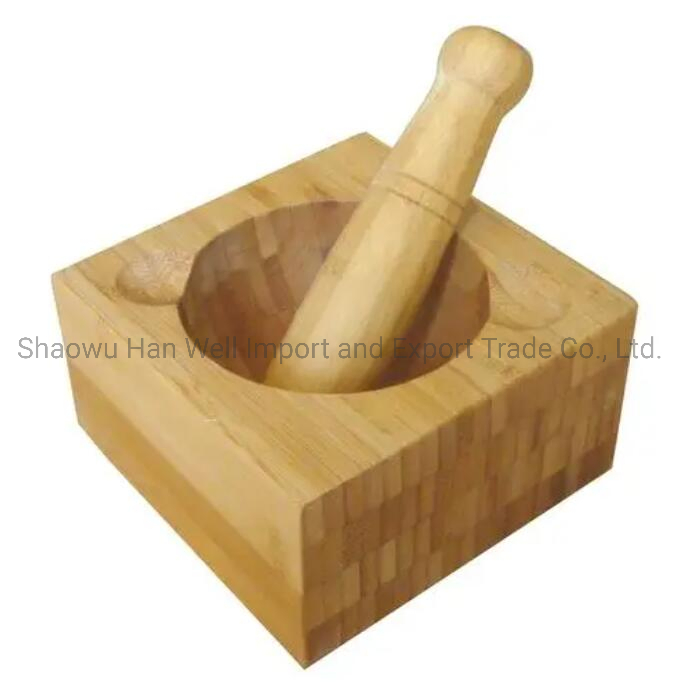 Mortar and Pestle Wooden Veggies Masher with LFGB