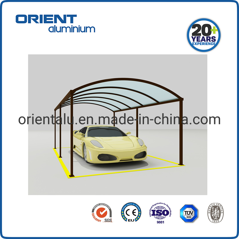 Polycarbonate Sheet Aluminum Alloy Metal Carport Car Single Double Aluminum Carport