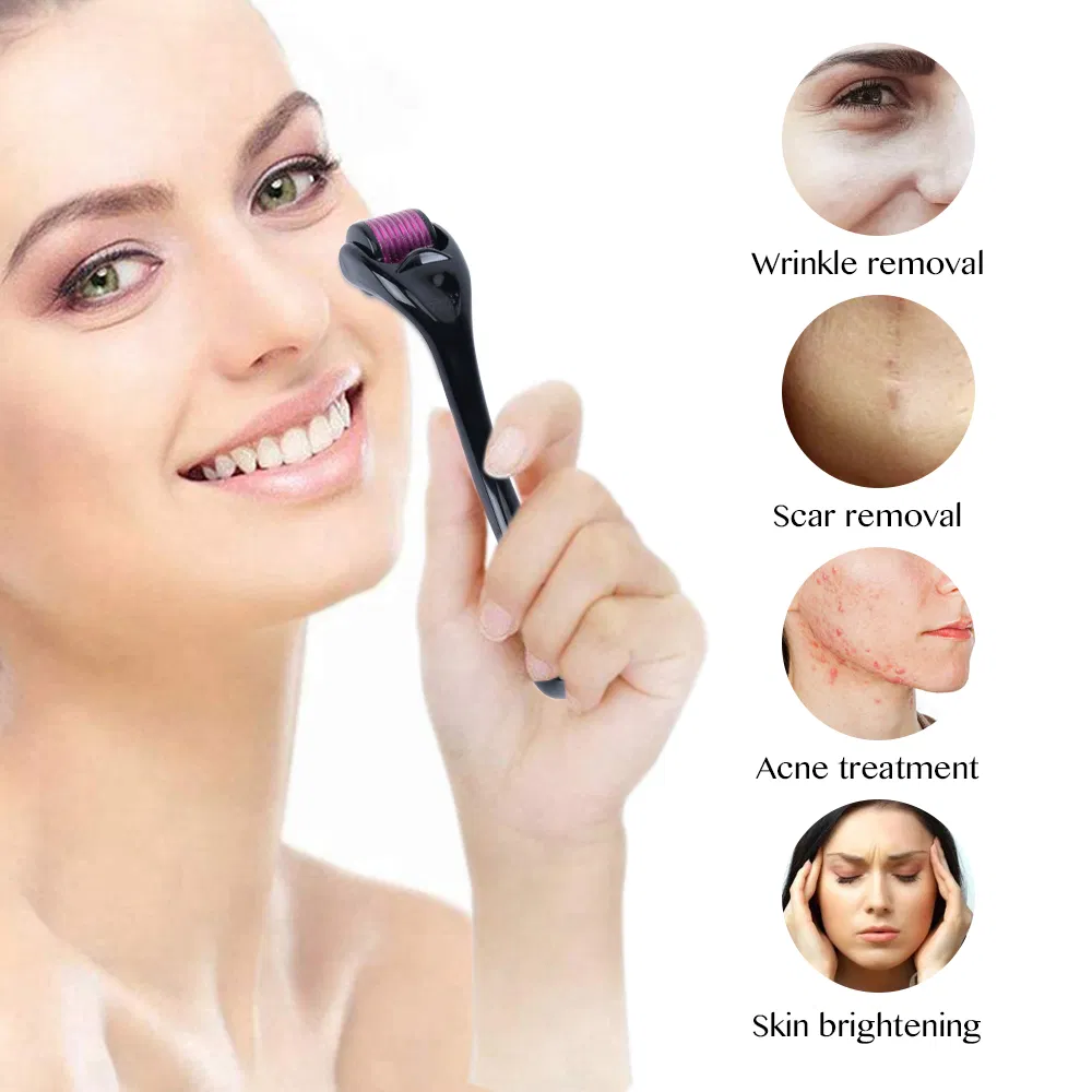 Drs Matt Black 540 Derma Roller Titanium Micro Needle Therapy