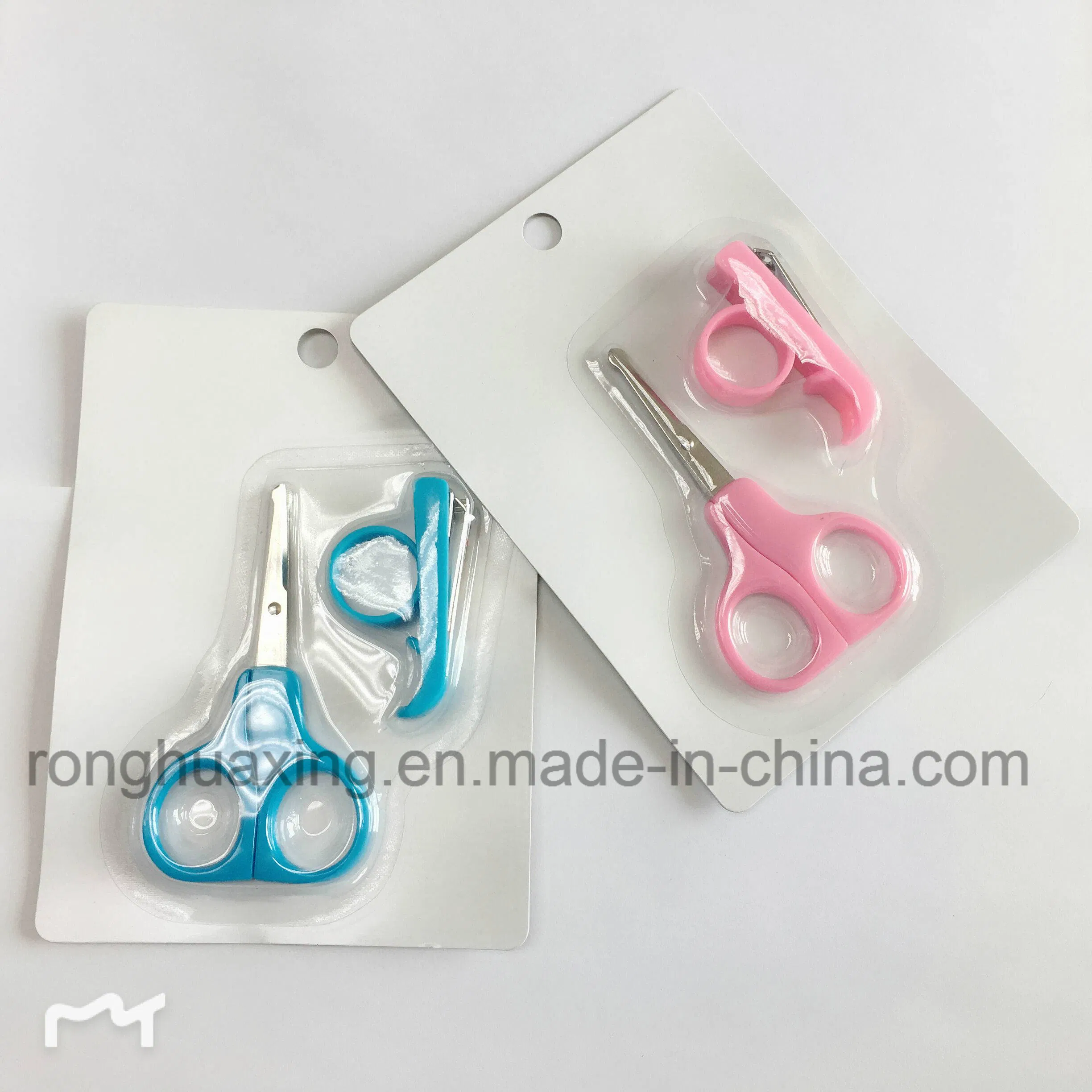 2PCS Baby Manicure Nail Clippers Set with Blister Card Pack