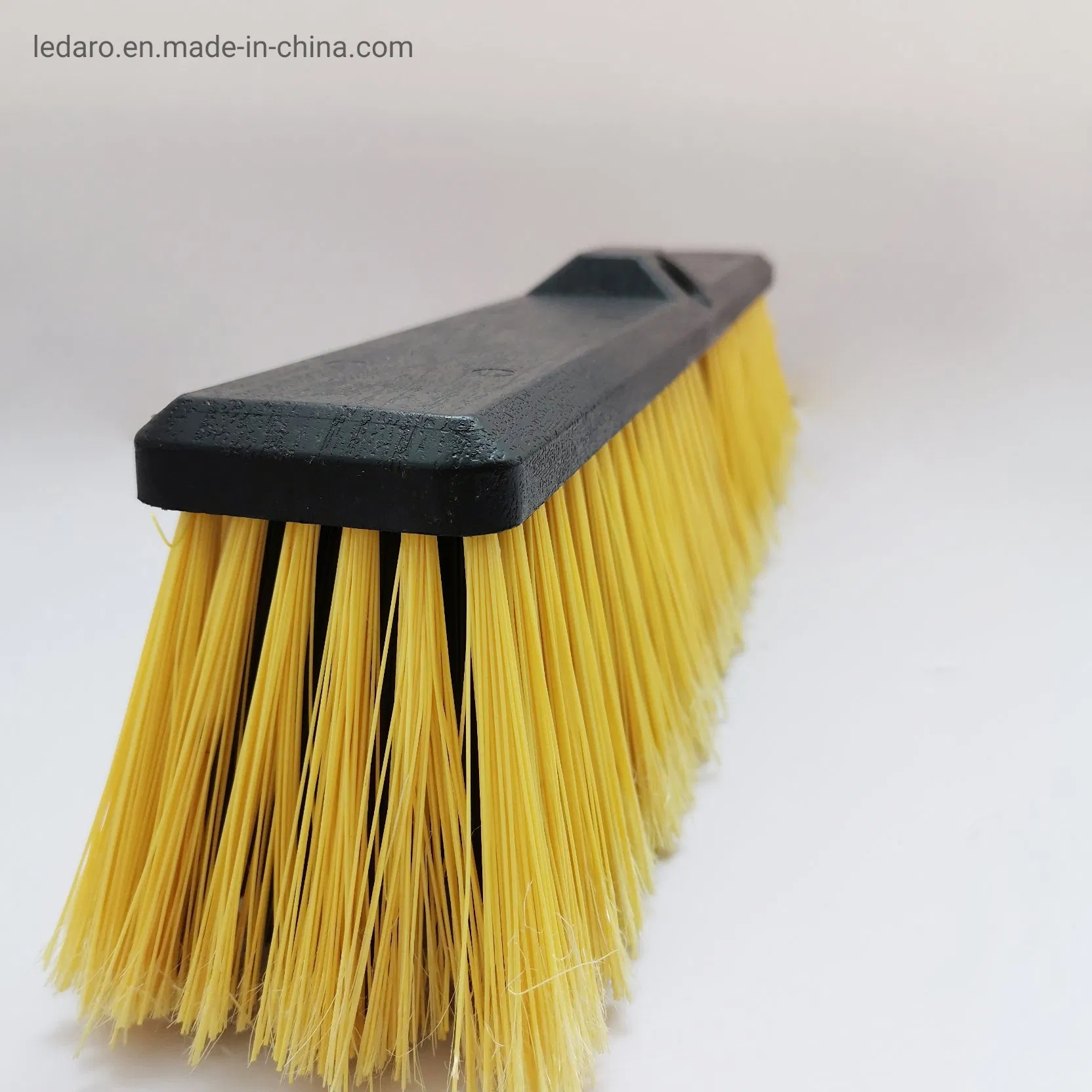 Push Broom with Durable Steel Long Handle Multi Surface Floor Scrub Brush for Cleaning Deck Patio 18"