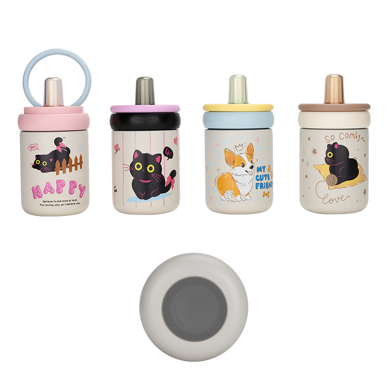 500ml Stainless Steel Insulated Sports Water Bottle with Straw