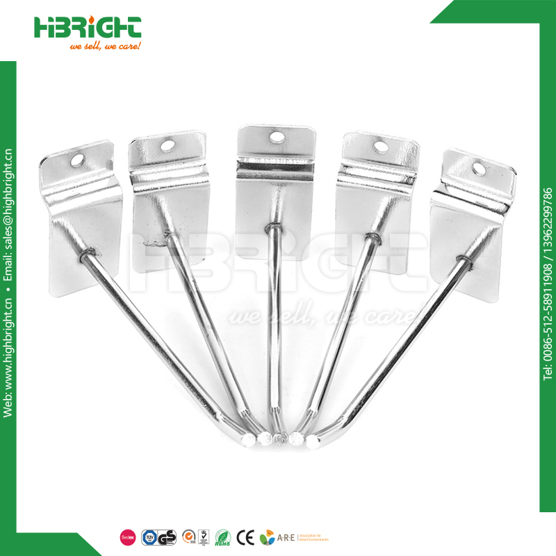 Double Prong Pegboard Steel Display Hooks with Price Tag