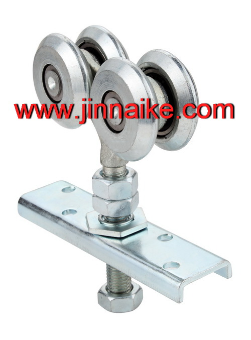 Hanging Door Roller (2 Rollers, Forge Center Plate)