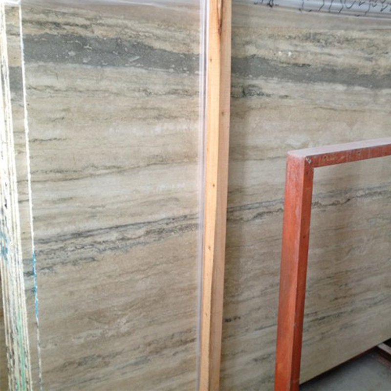 Silver Roman Travertine Slabs for Wall Covering