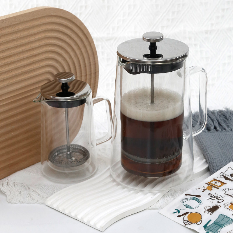 Френч-пресс из жаропрочного боросиликатного стекла