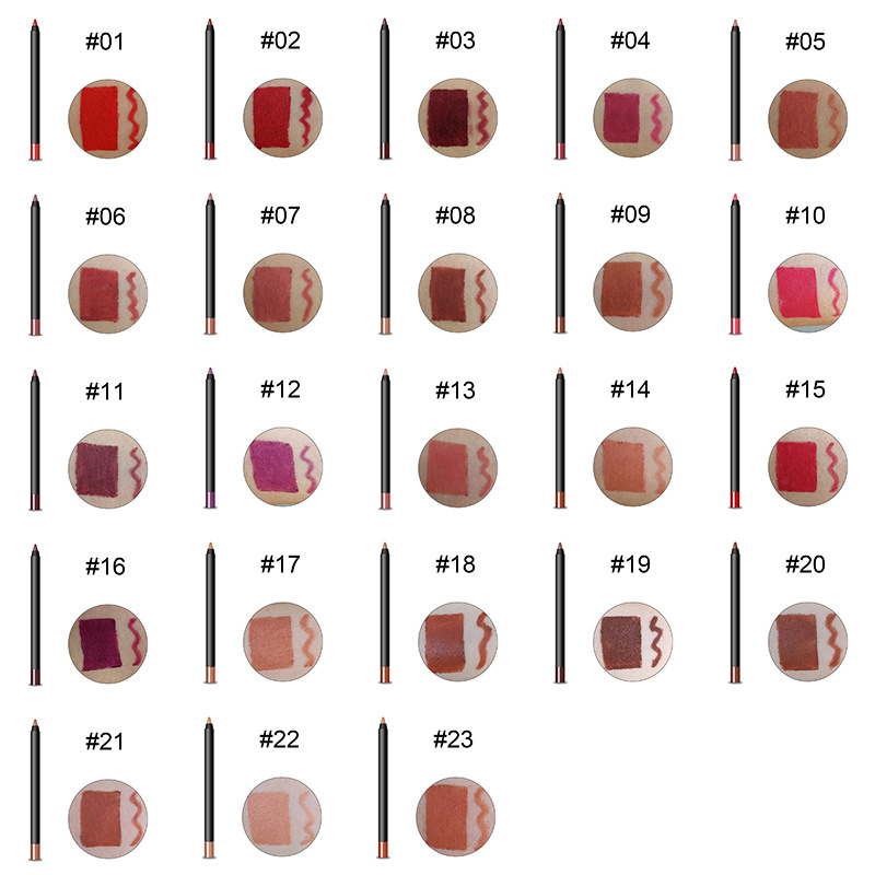 Private Label Long Lasting Cosmetics Creamy Lip Liner Pencil Lipliner