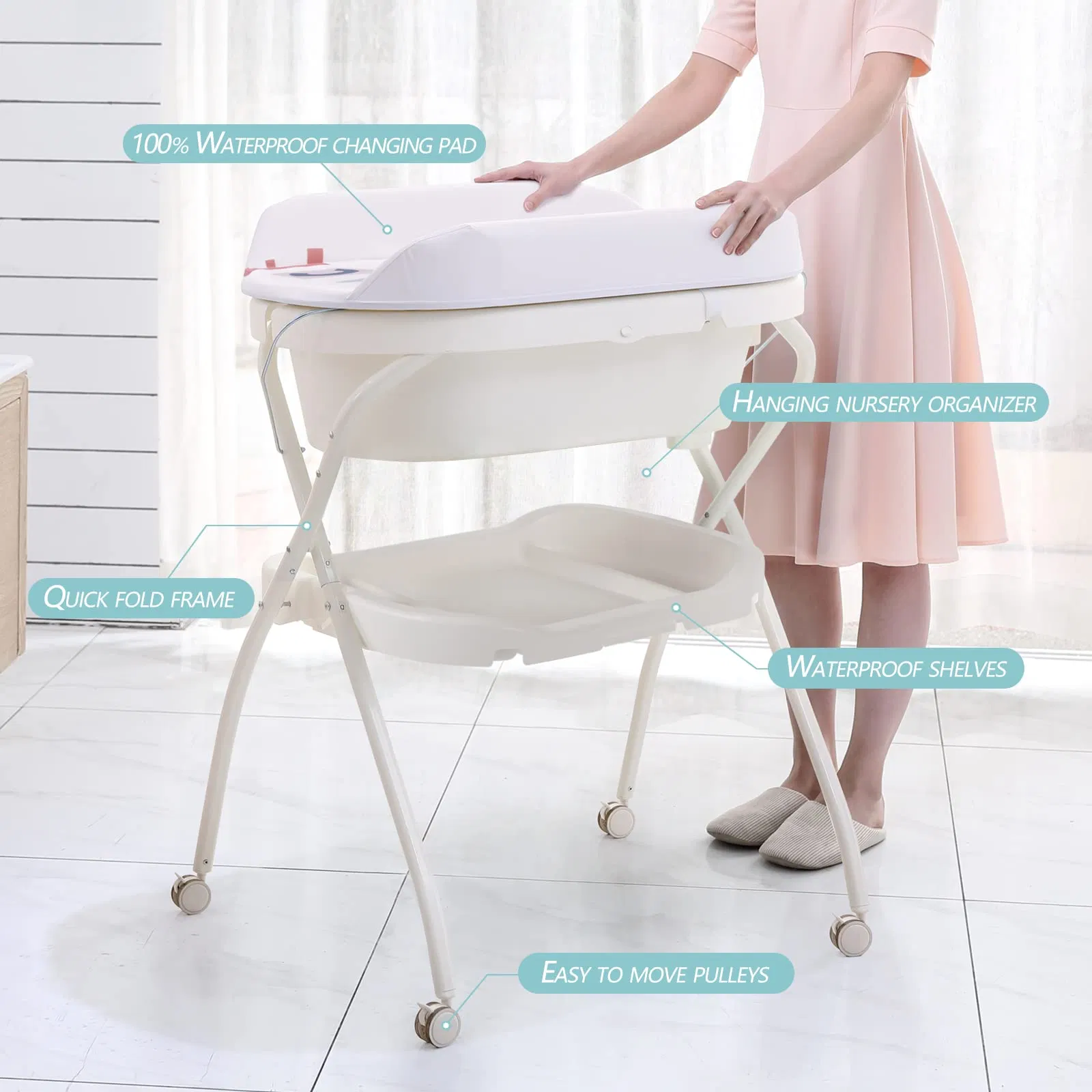 Foldable Portable Waterproof Diaper Baby Changing Station
