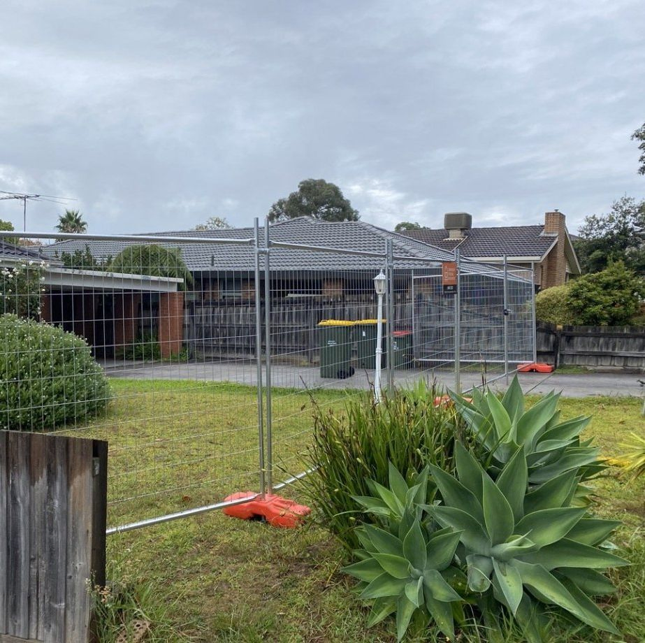 Construction Site Portable Galvanized Silver Metal Perimeter Portable Temporary Security Fence