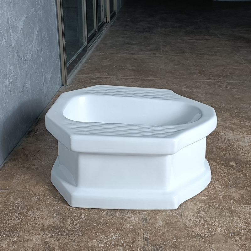Chaozhou Sanitary Ware Thailand Squat Pan with Platform Ceramic Wc Squatting Pan Cheap Bathroom Squat Toilet Bowl