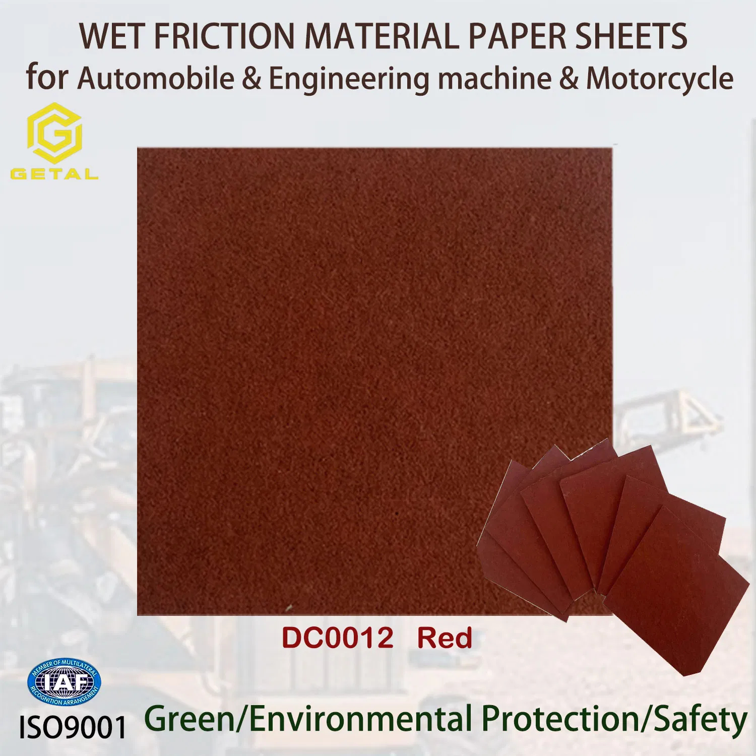 Carbon Fiber Wet Brake Disc Clutch Plate Friction Material