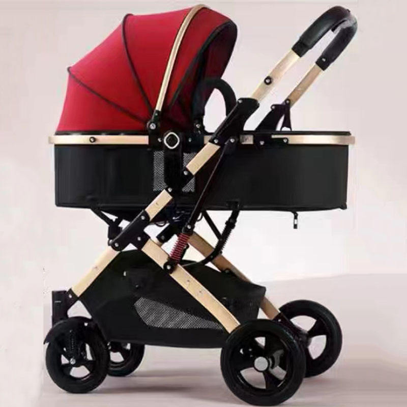 European Style Pass Easy to Carry Baby Trolley Light Weight One Hand Folding Stroller