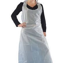 100% Virgin Polyethylene Economic PE Apron, Blue PE Apron, Disposable PE Apron