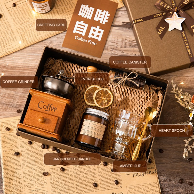 Exquisite Customizable Literary Coffee Maker Gift Set for Enthusiasts
