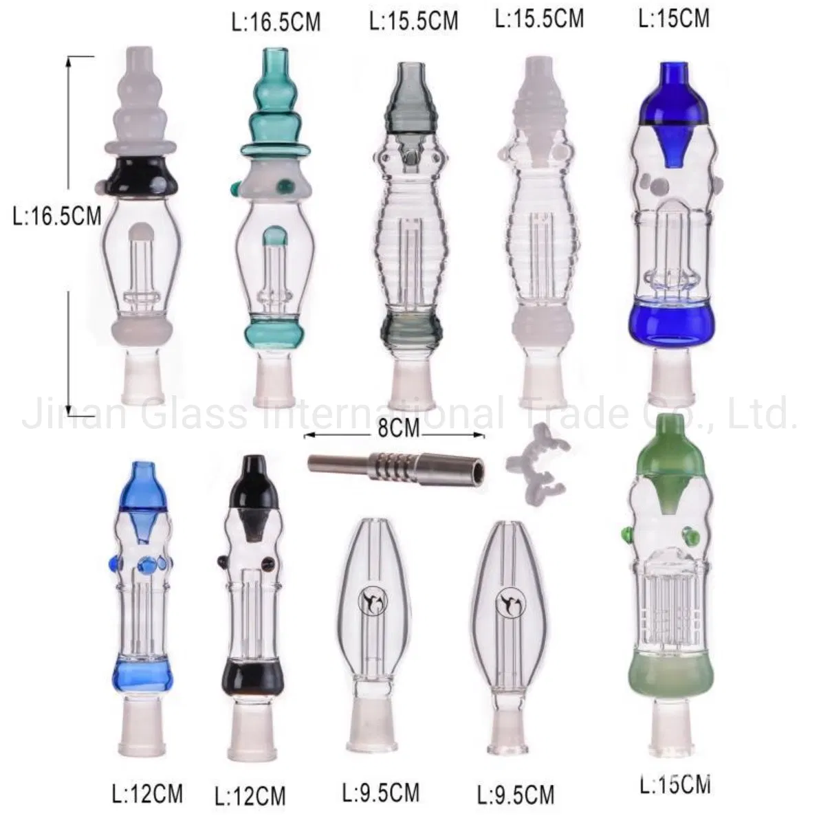 Hot Sale Popular Gift Box Colourful Glass Water Pipes