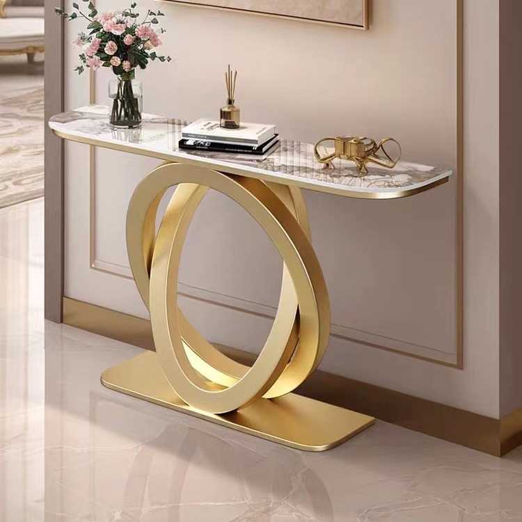 Мебель для гостиной консоли металл каменная столешница