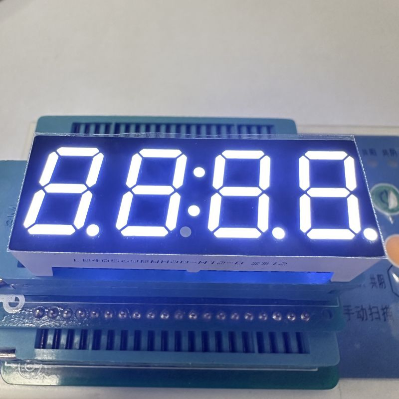 4 Digit Ultra Bright White 7 Segment LED Display for Home Appliances