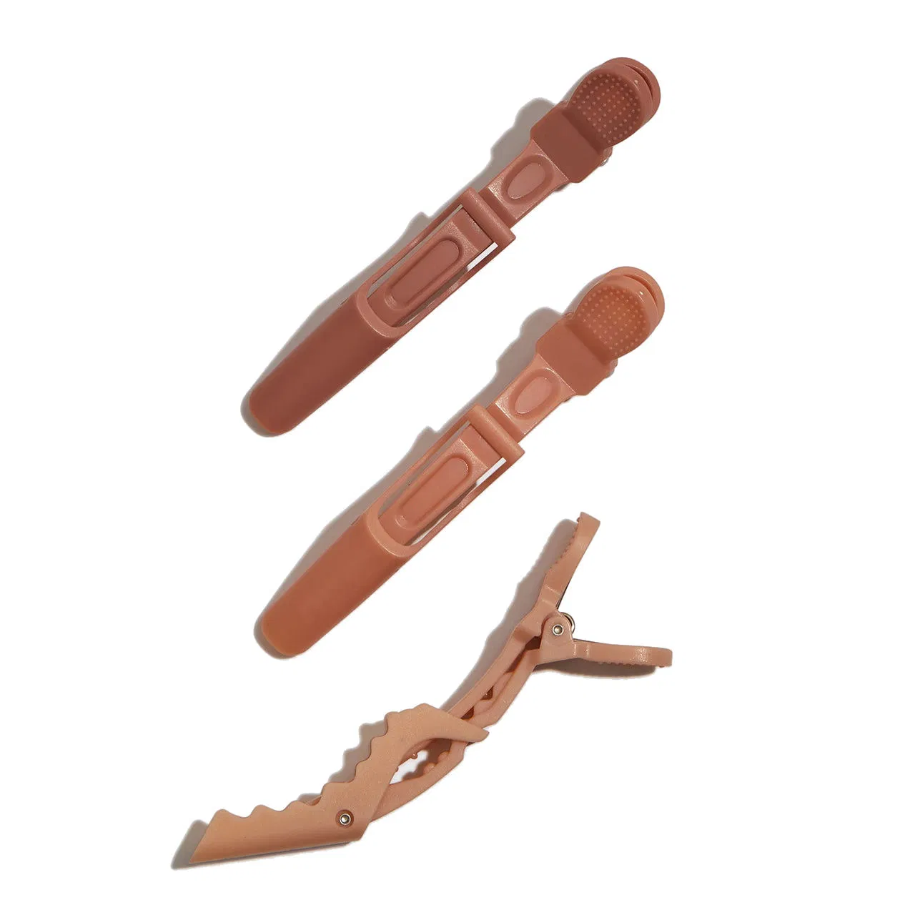 Professional Salon Barber Alligator Rubber Hair Sectioning Clips No Slip Crocodile Clip with PVC Packages