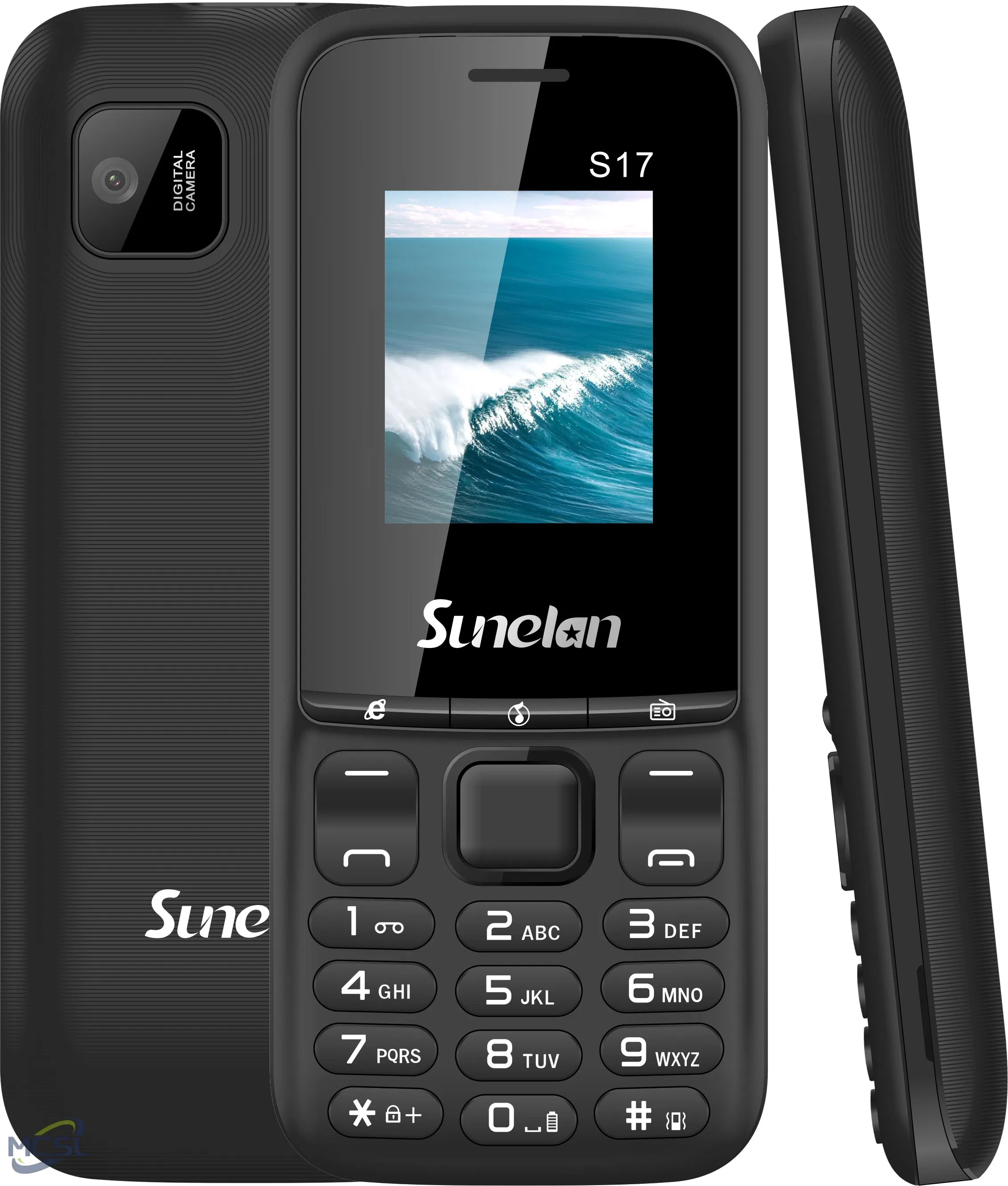 Кнопочный телефон Sunelan S17 для пожилых, 2G, двойная SIM