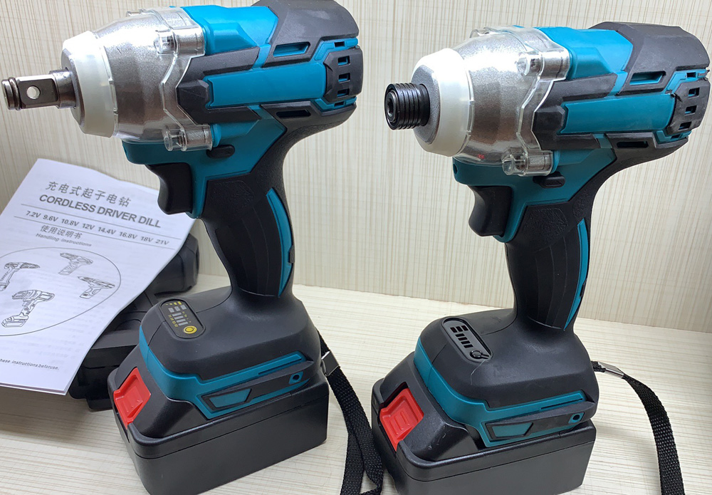 Tolhit Adjustable Torque Rechargeable Electric Cordless Brushless Wheel Impact Wrench