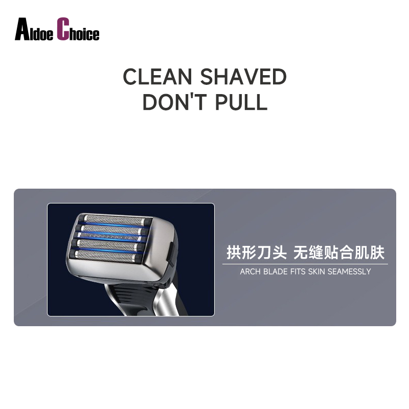 Premium Men's Electric Shaver with 5-Blade Intelligent Display