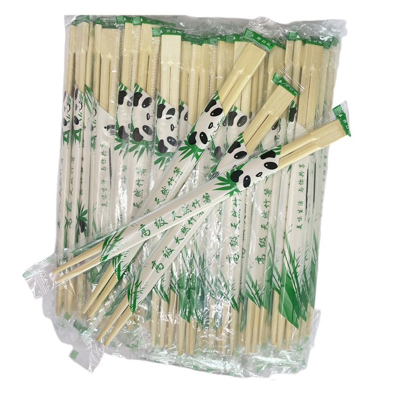 Chinese Restaurant Custom Print Disposable Bamboo Twin Chopsticks