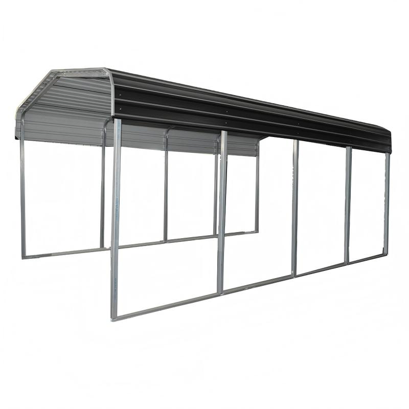 Weatherproof Galvanized Steel Roof Metal Carport Canopy Shelter