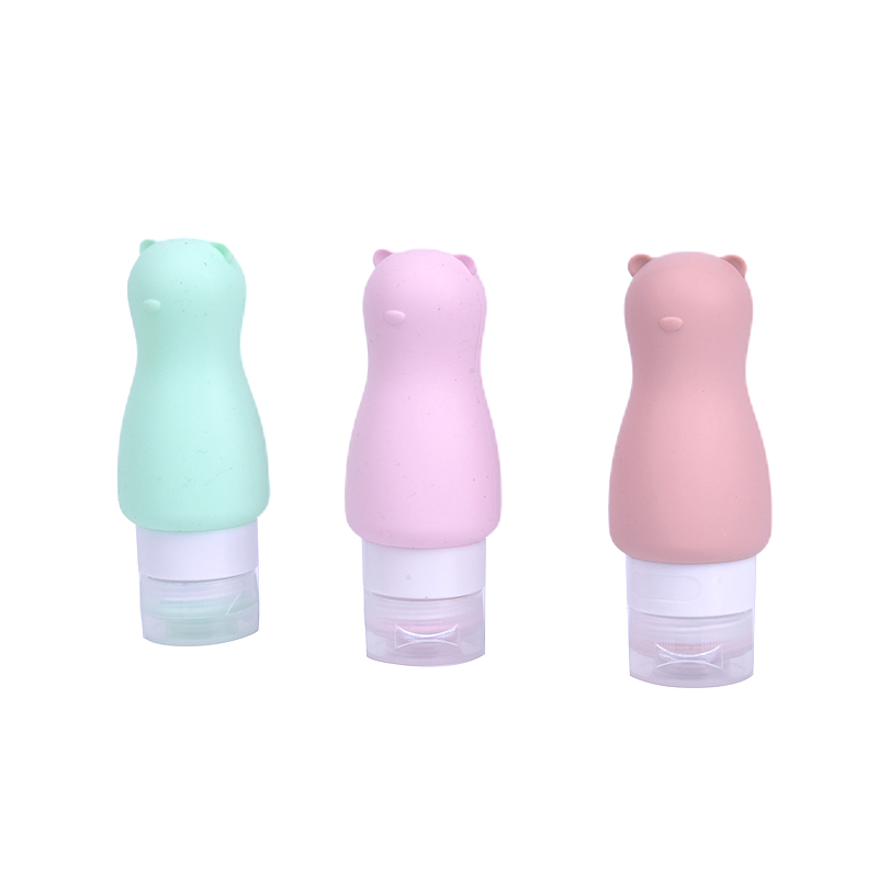 Portable Cute Refillable Travel Silicone Empty Bottles Lotion Sub-Bottling Tube