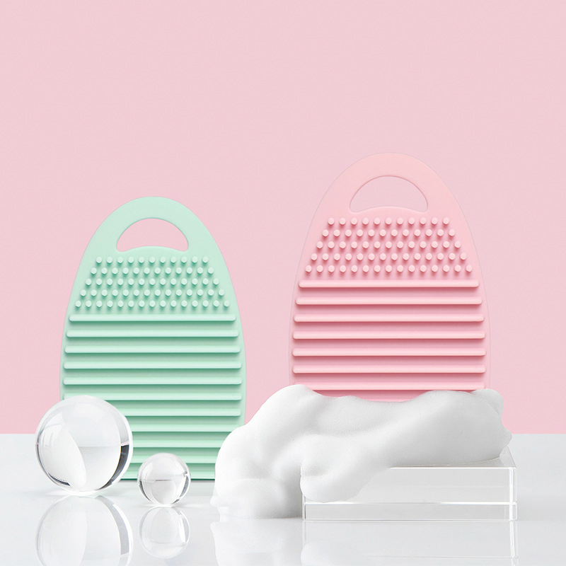Wholesale Apple Shaped Washing Big Silicone Brush Cleaner Makeup Brush Cleaning Mat