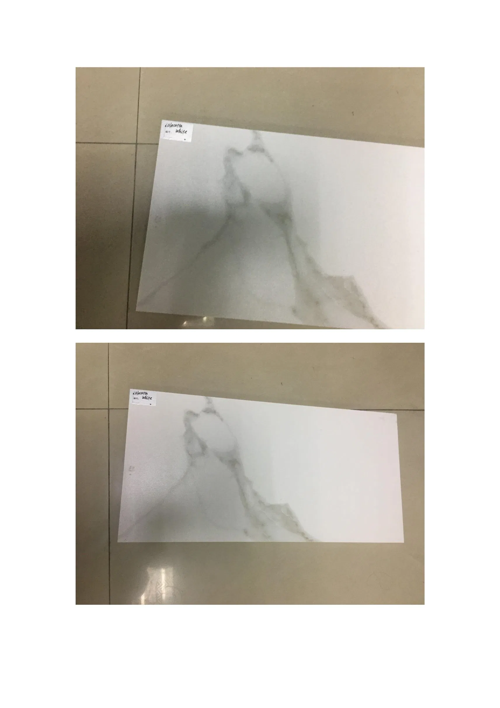 Calacatta White Modern Marble Porcelain Wall Sintered Stone Panel Artificial Sintered Stone Slabs