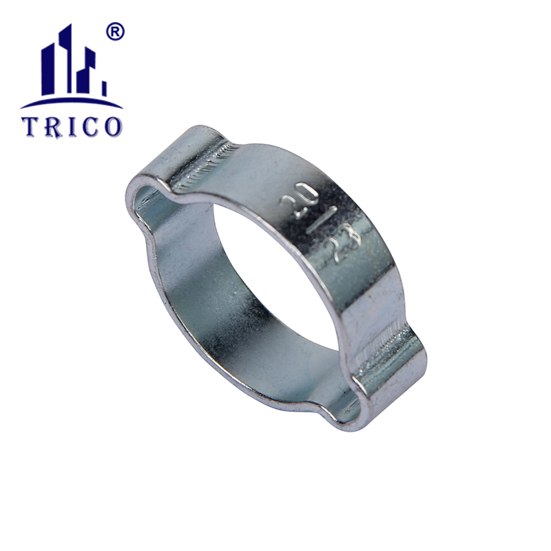 Galvanized Stainless Steel Pipe Clip Pipe Clamps Double Ear Pipe Clamp Hose Clamp