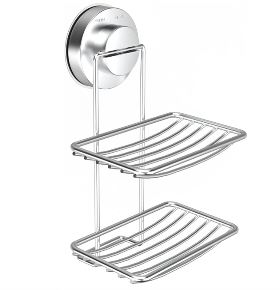 Stainless Steel Soap Holder Soap Dish for Shower with Suction Cup