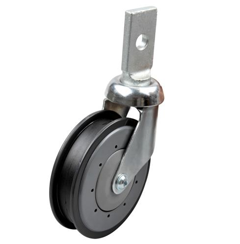 125mm Double Side Disc Wheel for Supermarket Shopping Trolley Shopping Cart Accessory