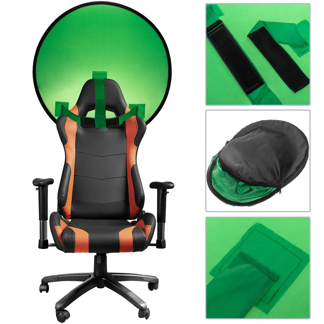 Chroma Green Screen Circular Portable for Chair Head and Backrest 142cm