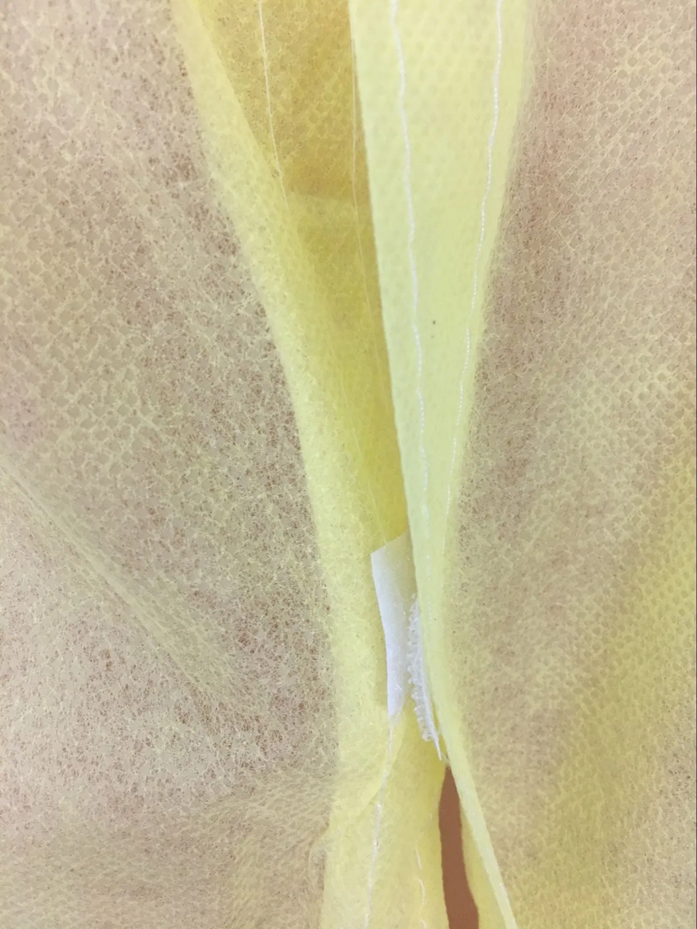 Disposable Isolation Non-Woven Yellow Gown