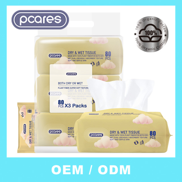 Sustainable Cotton Soft Towel at Home Portable Clean Face Towel Disposable