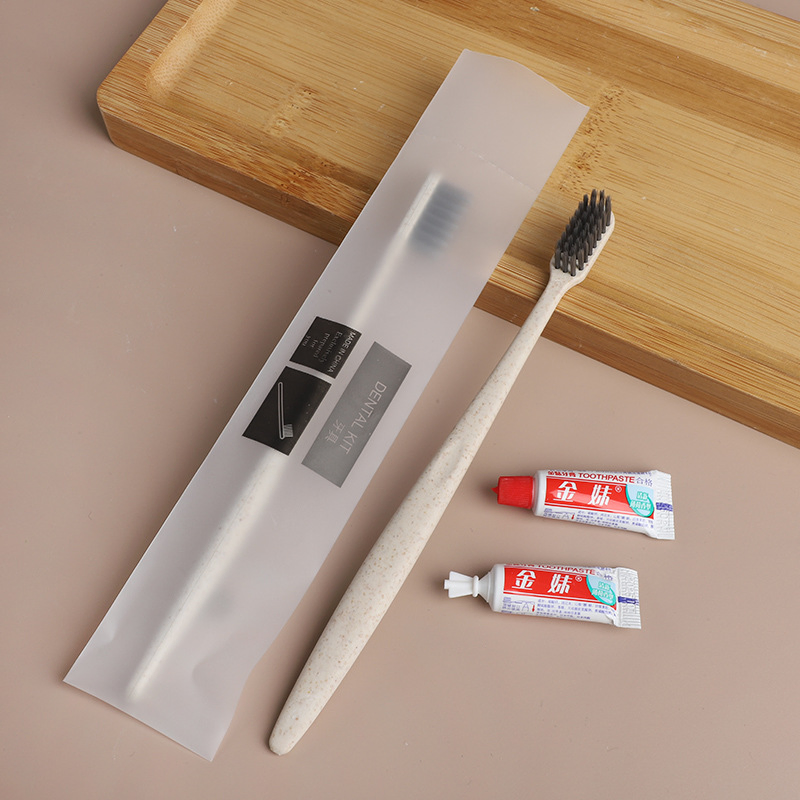 Hotel Supply Pack with Toothbrush and Mini Toothpaste Travel Kit