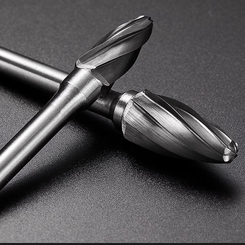 D Type 3-16mm Cut Diameter Single Cut Tungsten Carbide Rotary Burr for Processing Aluminum