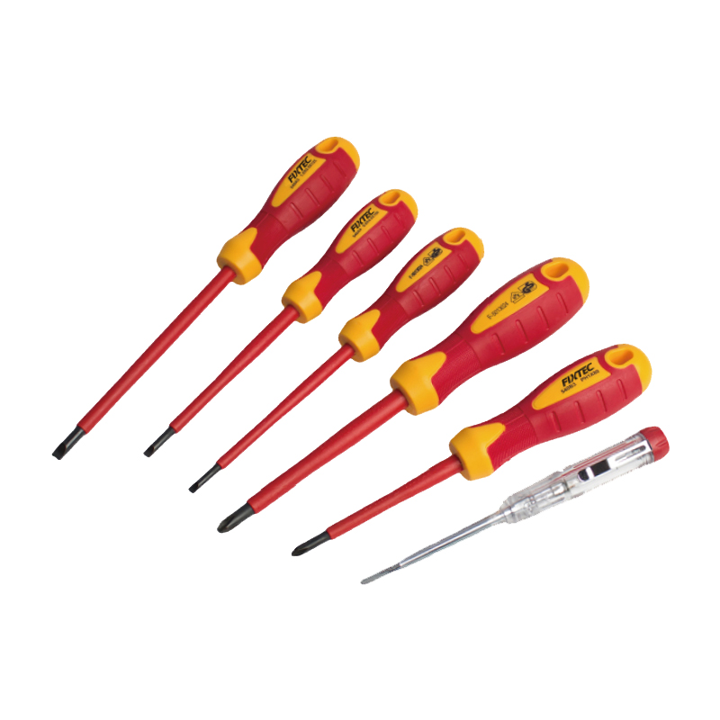 Fixtec 6PCS VDE Insulated Screwdriver Set High-Safety Electrical Precision Repairing Tools Set