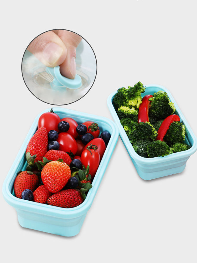 Large Silicone Lunch Box with Fresh-Keep Technology for Meal Prep