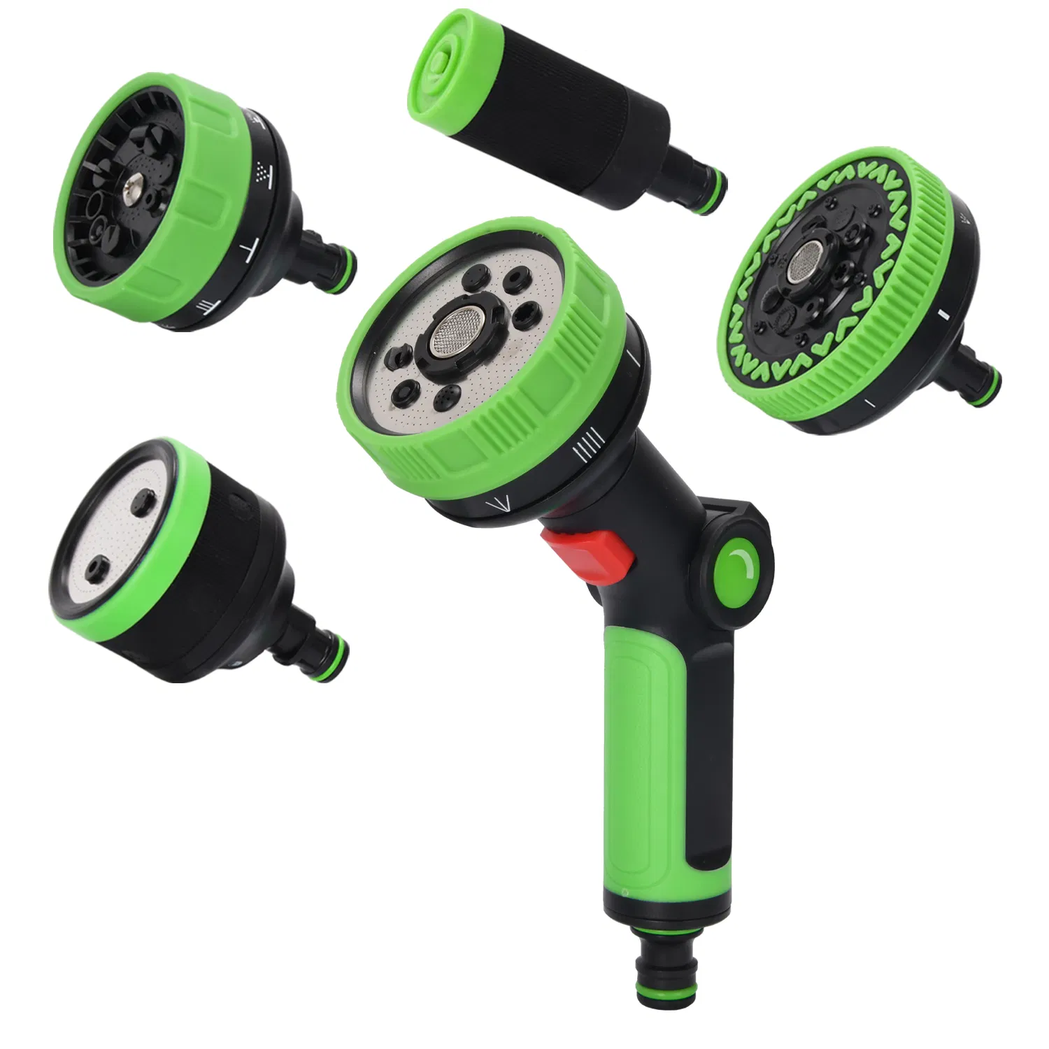 Switchable 5-in-1 Garden Water Hose Nozzle Garden Pressure Spray Gun Car Washing Sprayer with Multi Patterns