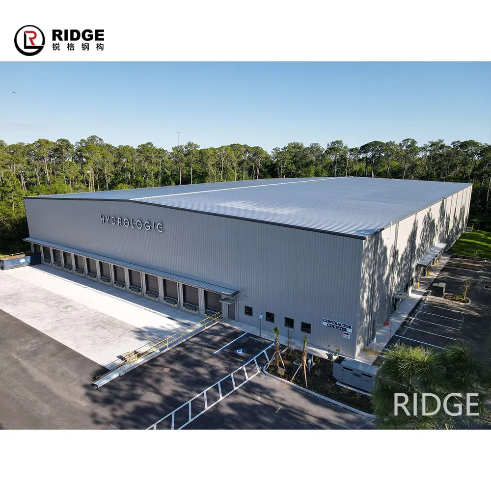 Galvanized Workshop Building, Pre Painted Steel Fabrication Building