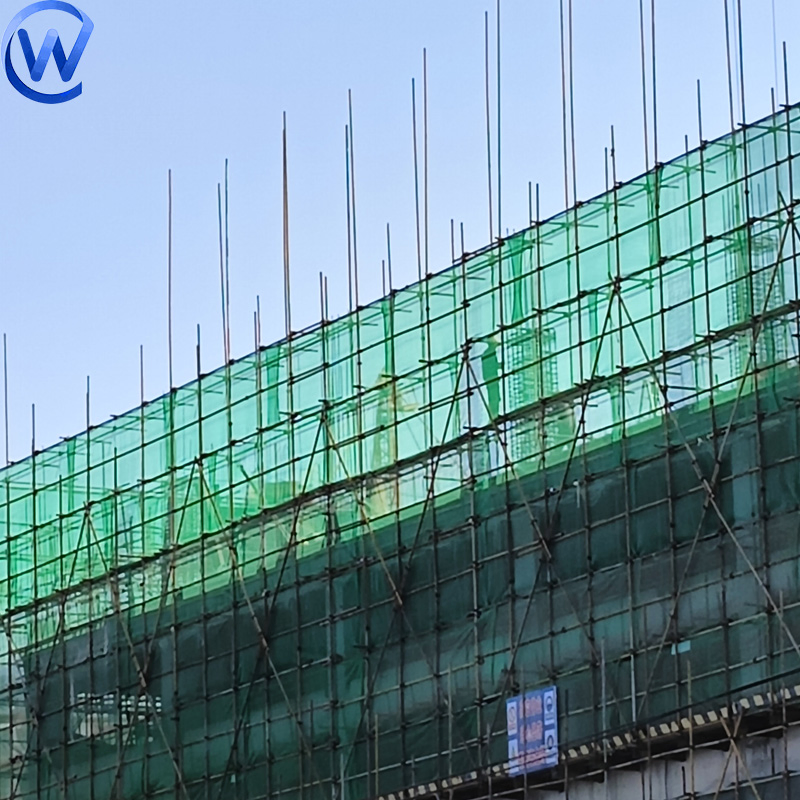 Supply Green Construction Woven Windbreak Scaffolding Shade Net 50mtr Roll Price for Construction