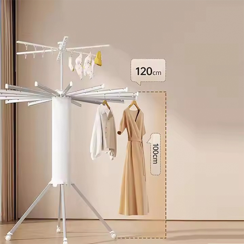 Octopus Clothes Drying Rack Foldable Standing Three Layers Outdoor Portable Laundry Cloth Hanging Drying Rack with Shoe Rack