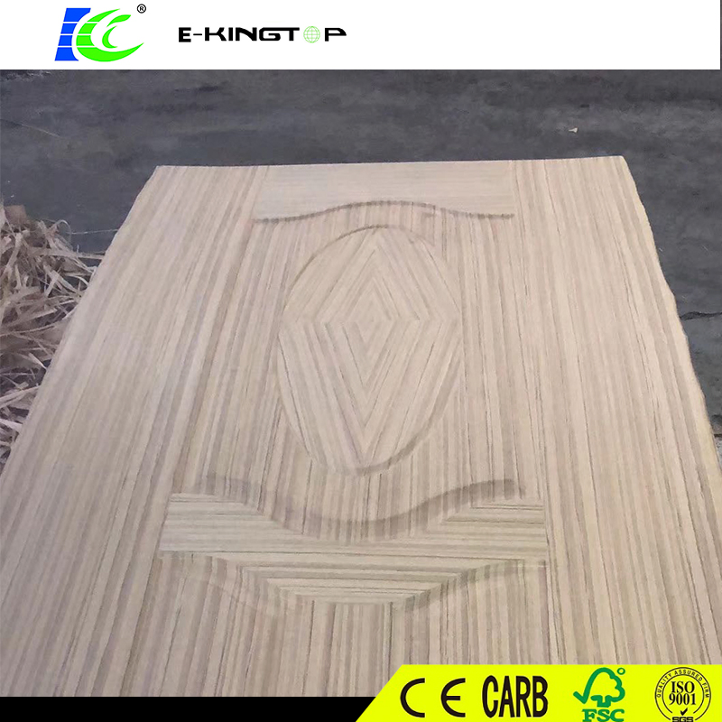 Chinese Suppliers Oak Veneer Hardboard HDF Molded Laminate Door Skin