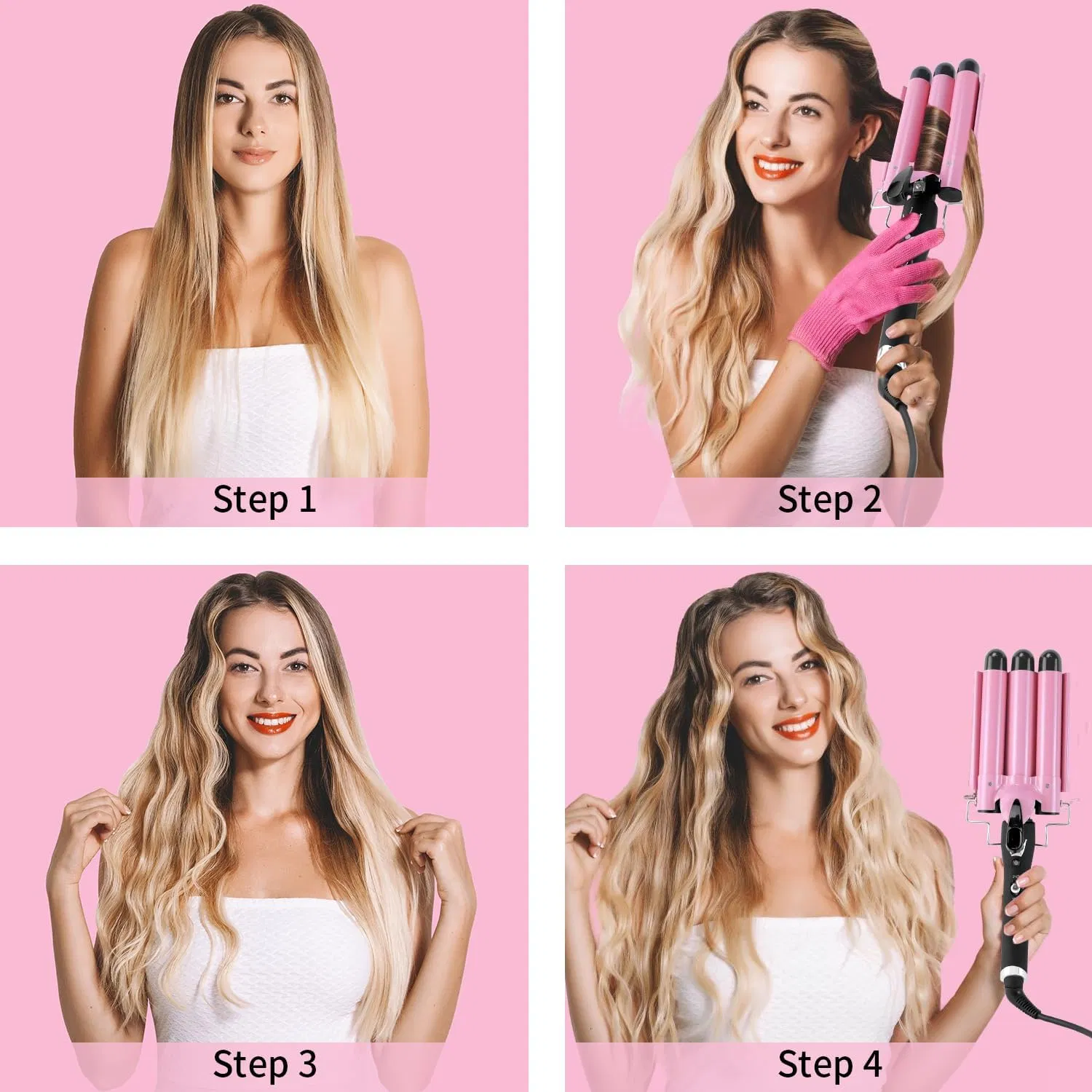 3 Barrel Curling Iron Hair Crimper