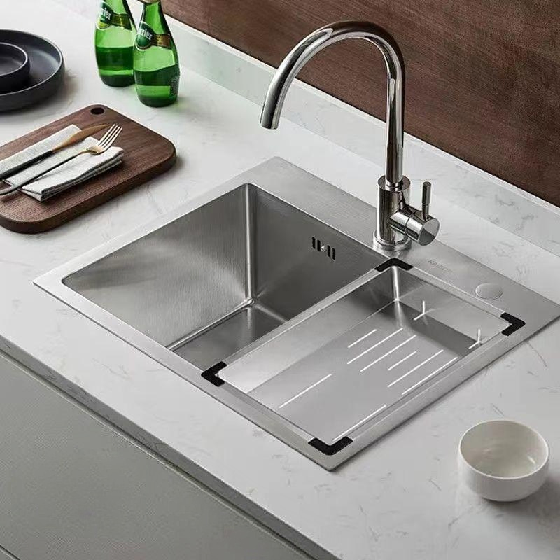 Counter Top Mounted Elegant Handmade Kitchen Sink