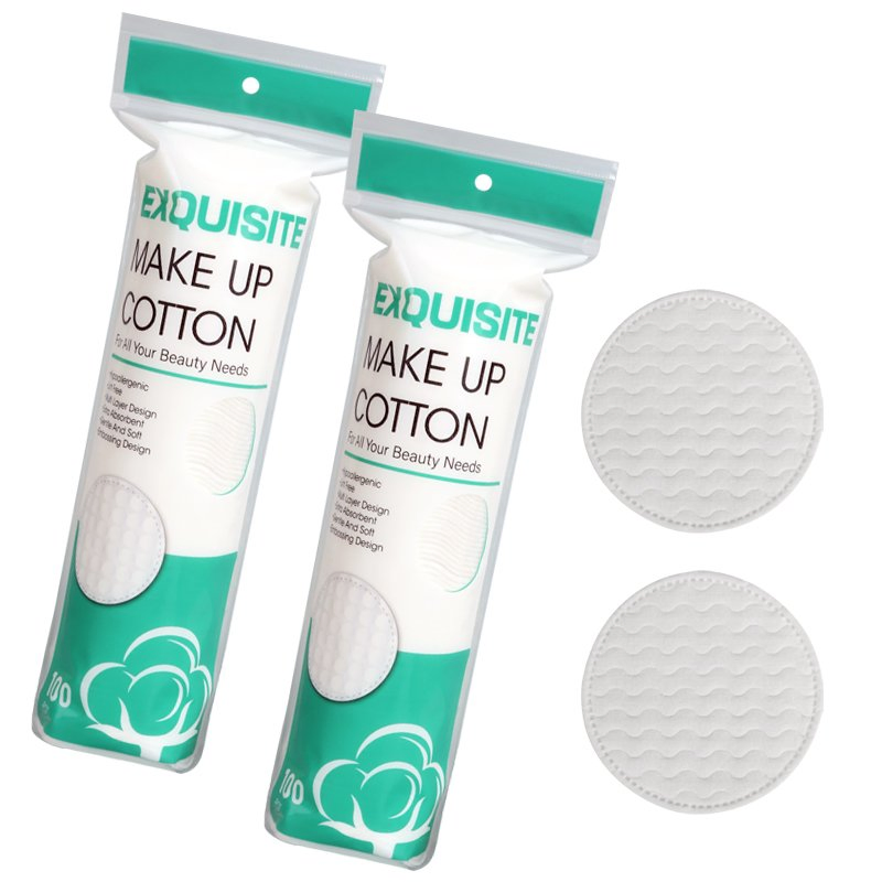 Supplier Free Sample Hot Selling Wavy 100PCS Round Cotton Pad