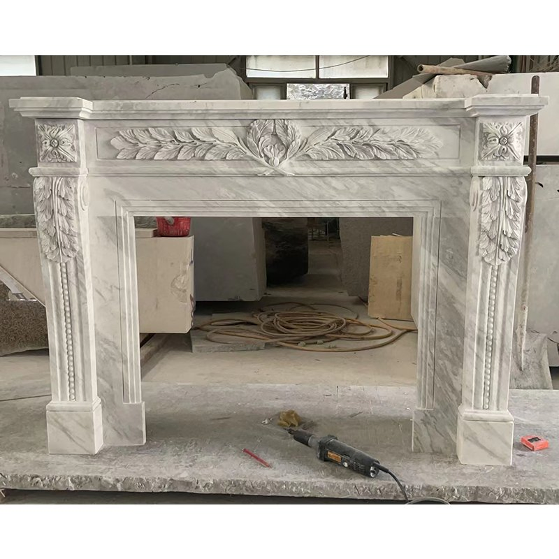 Камин из натурального мрамора Каррара